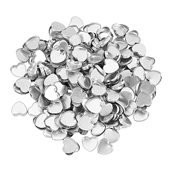 Алюминиевый лоток chgcraft, тени для век компактные аксессуары, сердце, серебряные, 19.5x19.5x4 мм