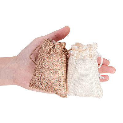 Pochettes en toile de jute&nbsp;ABAG-BC0001-08-9x7-1
