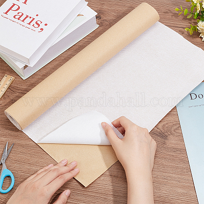 Toppe Autoadesive In Tessuto Di Lino - 200x40cm Grigio Chiaro Per Riparazione Mobili E Divani - Foto 8