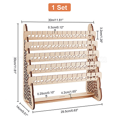 Wholesale PH PandaHall 132 Holes Earring Holder Wood Earring Stands with  Base Earring Hanger Board Stud Earring Stand Organizer Jewelry Rack Display  Earring Display Stands for Selling Retail Personal 