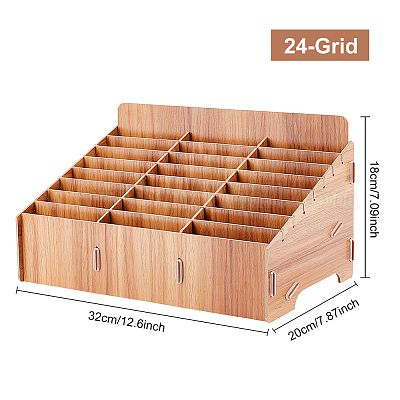 Cajas de madera con rejilla para Decoración y Almacenamiento - 3