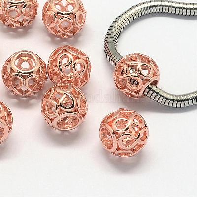 Metall Großlochperlen&nbsp;PALLOY-S079-004RG-1