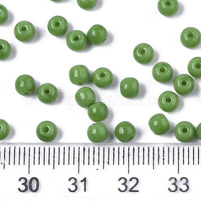 Undurchsichtige Farben Glasperlen&nbsp;SEED-S040-01A-06-1