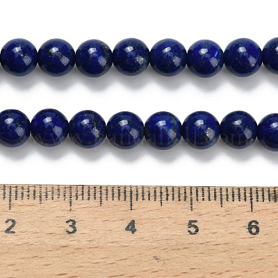 Natürlicher Lapislazuli Perlenstränge&nbsp;G-L642-B05-6mm-1