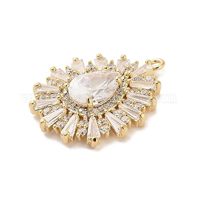 Pendentifs en laiton&nbsp;KK-V006-01G-08-1