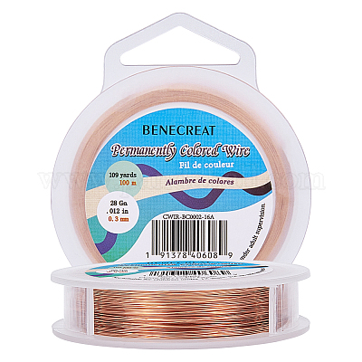 Round Copper Beading Wire for Jewelry Making Long-Lasting Plated Silver 28  Gauge 0.3mm