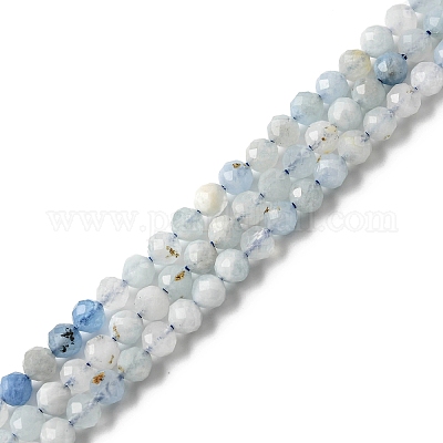 Natürliche Aquamarin Perlen Stränge&nbsp;LS-G-E411-19E-4mm-1