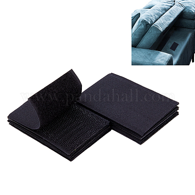 6 nastro adesivo rettangolare in poliestere con gancio e passante&nbsp;DIY-FH0008-04A-1