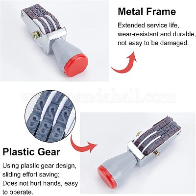Timbre numérique en plastique réglable&nbsp;AJEW-WH0241-07-1