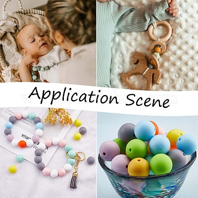 Ready Stock Wholesale 2mm DIY Teething Silicone Necklace Accessory