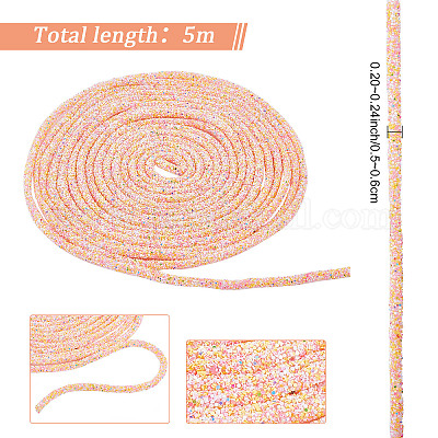 5Meter 1mm/1.5mm/2mm/3mm/4mm/5mm High-Quality Round Elastic Band Elastic  Rope Rubber