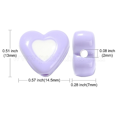 100pcs perles acryliques opaques&nbsp;SACR-CJ0001-25-1