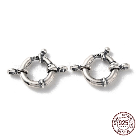 925 fermaglio per anello a molla in argento sterling tailandese STER-D003-60D-AS-1