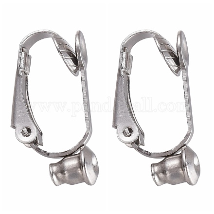 Accessoires de convertisseurs de boucles d'oreilles à clipser en laiton KK-Q115-N-1