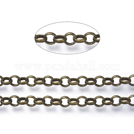 Brass Rolo Chains X-CHC-S008-002A-AB-1