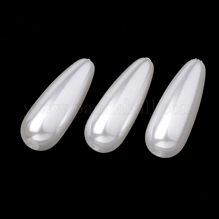 Hebras de perlas de imitación de plástico ecológico MACR-S286-E-04-1