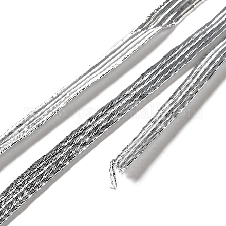 Плоский эластичный шнур/лента с блестками EC-XCP0001-28A-1