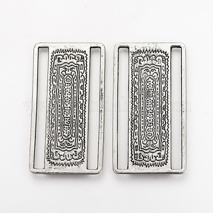 Tibetan Style Alloy Buckles TIBE-Q077-29AS-RS-1