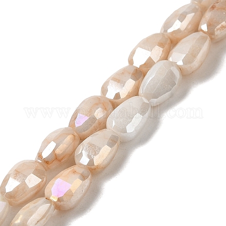 Chapelets de perles en verre électroplaqué GLAA-D013-05B-1