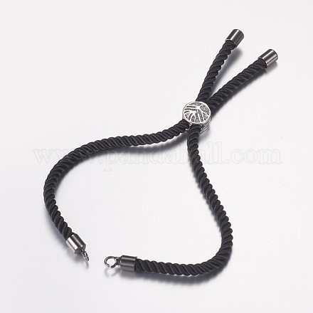 Nylon Twisted Cord Armband machen MAK-F019-04B-1