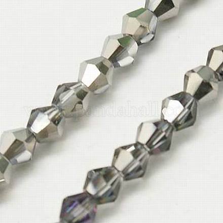 Glass Beads Strands X-GB4mmY-M-1