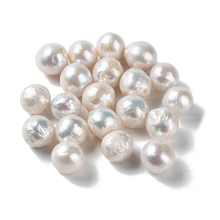 Perlas naturales abalorios de agua dulce cultivadas PEAR-E020-43-1