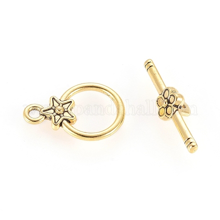Tibetan Style Alloy Toggle Clasps GLF1075Y-NF-1