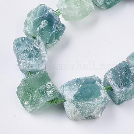 Natural Fluorite Beads Strands G-R421-12-1