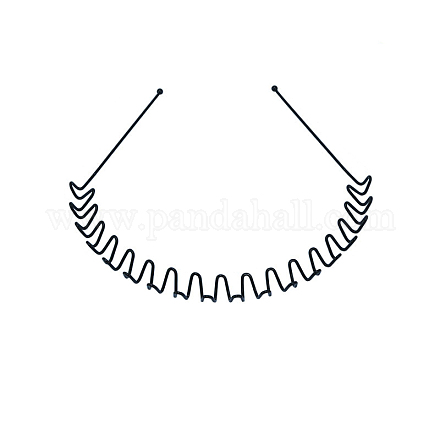 Haarschmuck aus glattem Stahldraht Haarband Zubehörse OHAR-PW0001-151D-1