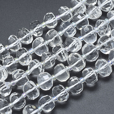 Natural Quartz Crystal Beads Strands G-K246-47-1