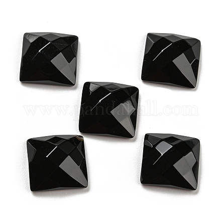 Cabochons aus natürlichem schwarzem Onyx G-P513-04A-01-1