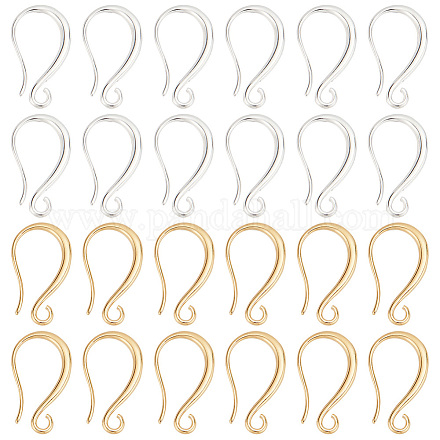 PH PandaHall 32pcs 18K Gold Plated Earring Hooks KK-PH0009-33-1