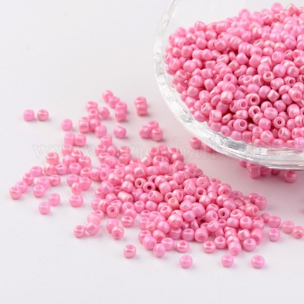 8/0 3mm perlas de semillas de vidrio de pintura para hornear perlas espaciadoras sueltas X-SEED-S002-K2-1