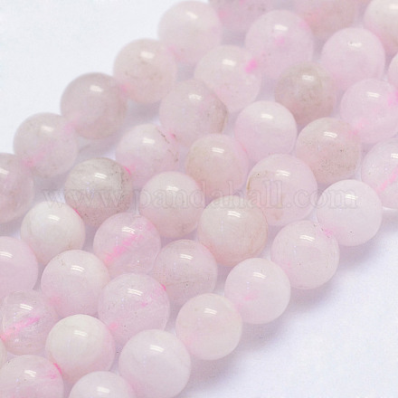Chapelets de perles en morganite naturelle G-L478-07-4mm-1