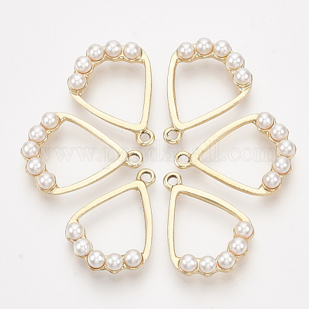 ABS Plastic Imitation Pearl Pendants X-PALLOY-S179-08-1