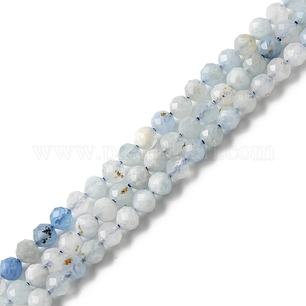 Natürliche Aquamarin Perlen Stränge&nbsp;LS-G-E411-19E-4mm-1
