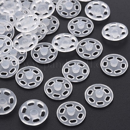 Transparent Resin Snap Fasteners BUTT-N018-060-1