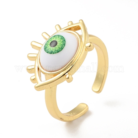 Акриловое кольцо-манжета с конским глазом RJEW-B042-04G-01-1