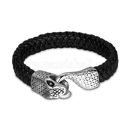 Punk Braided Leather Cord Bracelets BJEW-BB34086-1