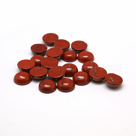 Cabochons de jaspe rouge naturel X-G-H1596-FR-10mm-15-1
