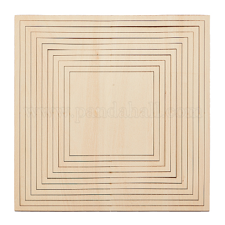 ウッドシート  土板ガイド用  正方形  15~35x15~35x0.42cm  11個/セット TOOL-WH0159-03A-1