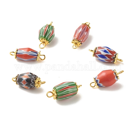 Charms connettore perline lampwork PALLOY-JF01364-1