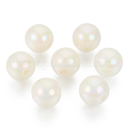 Acryl Nachahmung Perlen X-OACR-N010-024A-01-1