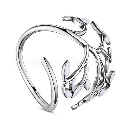 Shegrace eleganti anelli da dito in argento sterling placcato rodio JR390B-1