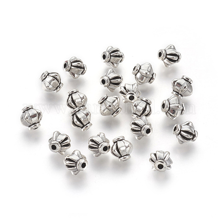 Perlas espaciadoras de plata tibetana AB73-NF-1