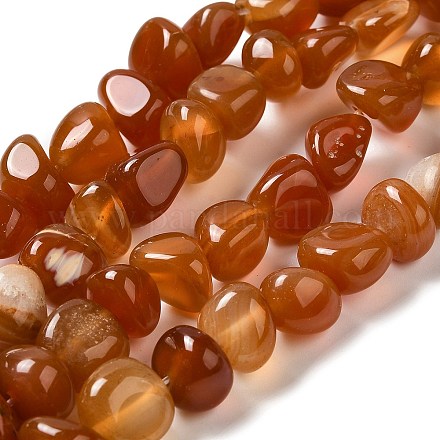 Chapelets de perles d'agate naturelle G-H295-B01-01-1