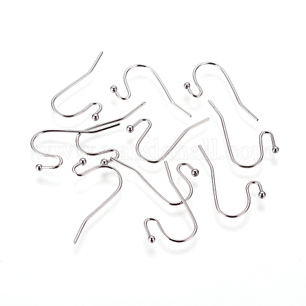 316 Surgical Stainless Steel Earring Hooks X-STAS-F216-02P-1