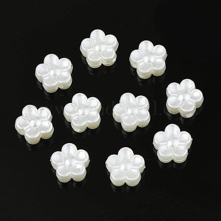Perles d'imitation perles en plastique ABS OACR-S020-14-1