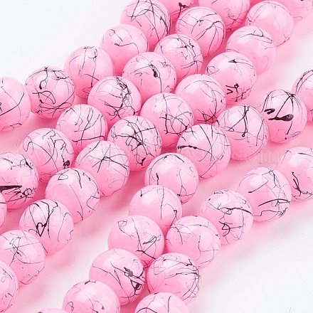 Perles en verre d'effilage GLAD-S074-8mm-80-1