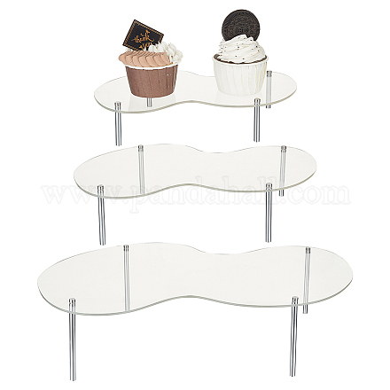 Fingerinspire 3 ensembles 3 styles porte-cupcake en acrylique ODIS-FG0001-71-1